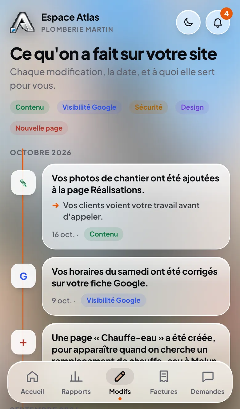 Espace Atlas : chaque modification, expliquée